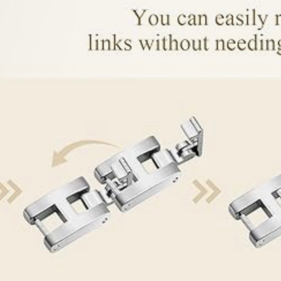 2 pc Apple Watch set white gold lab diamond case and crystal band classy bling - Picture 11 of 11